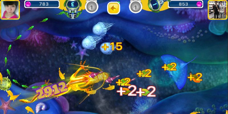 Bắn cá nhanh khi chúng ra khỏi bàn chơi 